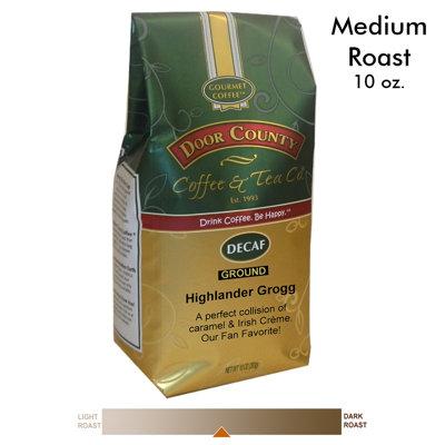 Door County Coffee DECAF Highlander Grogg Coffee 10Oz Ground Bag, Size 8.4 H x 4.1 W x 1.9 D in | Wayfair MG01HIGD
