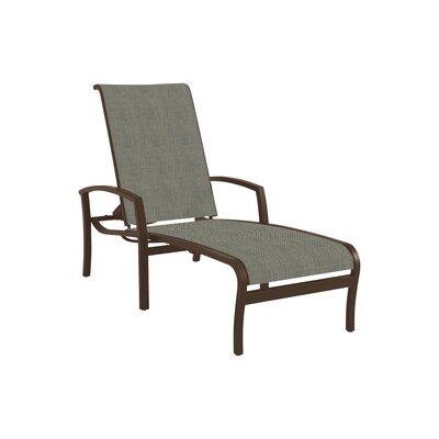 Tropitone Muirlands 78.5" Long Reclining Single Chaise Metal | 22 H x 29.5 W x 78.5 D in | Outdoor Furniture | Wayfair 162032_GRE_Cobble Stone