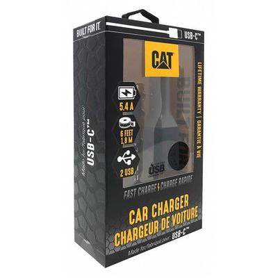 CAT CAT-CLA2-USBC USB Car Charger,Charges Up To 3 Devices