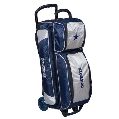 Navy Dallas Cowboys Triple Roller Bowling Bag