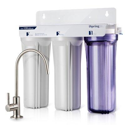 iSpring Water Systems Ispring US31 3-Stage Under Sink Tankless Drinking Water Filtration System-Includes Sediment 2X CTO Carbon Block Filters | Wayfair