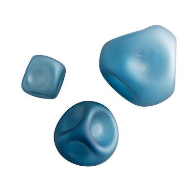 Latitude Run® 3 Piece Wall Décor Set Glass in Blue | 6 H x 6.5 W x 6.5 D in | Wayfair 9B8E1AED6ACE4F03BF3363CDC0AD51FC