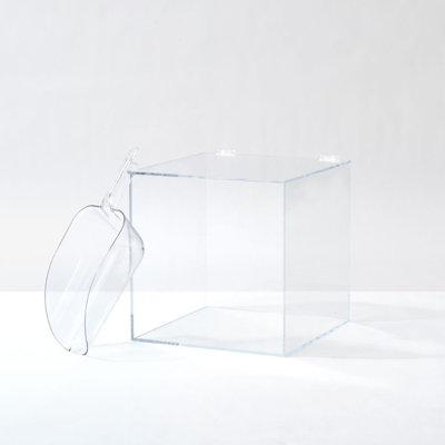 Hiddin Clear Acrylic Pet Food Storage Container Plastic, Size 12.0 H x 12.0 W x 12.0 D in | Wayfair B-HG-12-SCP-24OZ