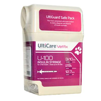 UltiGuard Safe Pack Insulin Syringes 29 Gauge 0.5
