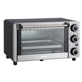 Danby Stainless Steel Countertop Toaster Oven in Gray, Size 8.86 H x 14.83 W x 11.88 D in | Wayfair DBTO0412BBSS
