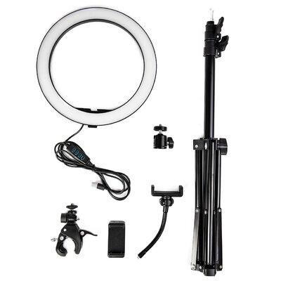 Amazingforless Ring Light Kit, 10" Outer Dimmable Led Ring Light w/ Tripod Stand & Phone Holder | 50 H x 14 W x 2 D in | Wayfair
