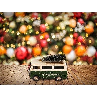 The Holiday Aisle® Westbroek Volkswagen Bus Christmas Metal in Brown/Green/White | 11 H x 13.5 W x 5.5 D in | Wayfair