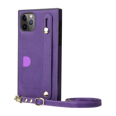 Shou Cellular Phone Cases Purple - Purple Stand-Accent Wallet iPhone Case & Lanyard