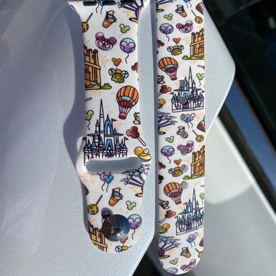 Disney Accessories | Disney Apple Watch Band | Color: White/Silver | Size: Various