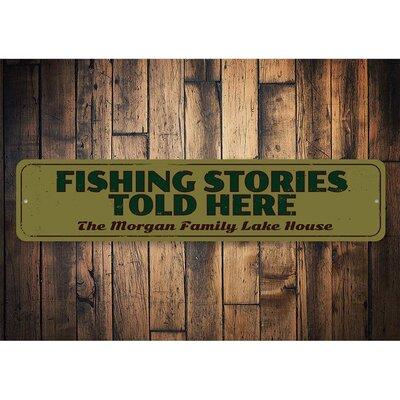 Lizton Sign Shop, Inc Fishing Stories Told Here Sign - 6