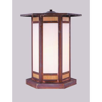 Arroyo Craftsman Etoile 11 Inch Tall 1 Light Outdoor Pier Lamp - ETC-9-GWC-BK