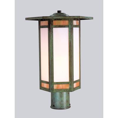 Arroyo Craftsman Etoile 16 Inch Tall 1 Light Outdoor Post Lamp - ETP-11-GWC-BZ