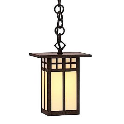 Arroyo Craftsman Glasgow 9 Inch Tall 1 Light Outdoor Hanging Lantern - GH-6L-OF-MB
