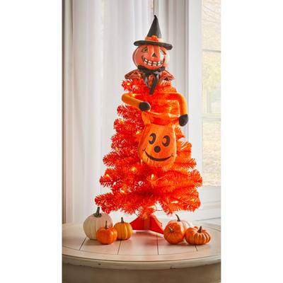 Halloween Pumpkin Figure Tabletop Tree by BrylaneHome in Pumpkin
