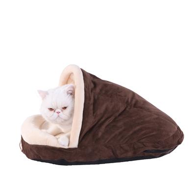 Slipper Shape Cat Dog Bed Mocha/Beige by Armarkat in Mocha