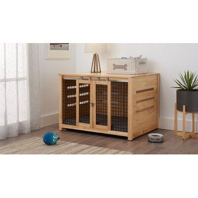 Archie & Oscar™ Abbeville Pet Crate Wood in Brown | 28 H x 40 W x 30 D in | Wayfair 37EF39AABE8B4A6CABD27340D570F4D7
