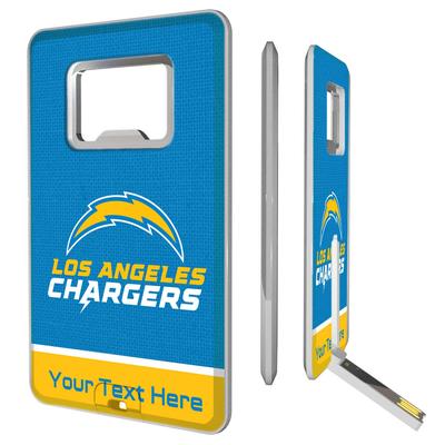 Los Angeles Chargers Personalized Credit Card USB Drive & Bottle Opener