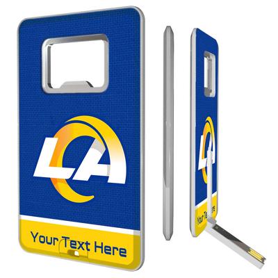 Los Angeles Rams Personalized Credit Card USB Drive & Bottle Opener