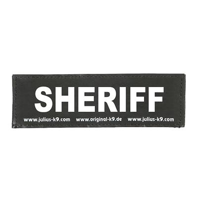 Sheriff Patch for Dogs, Large, Black