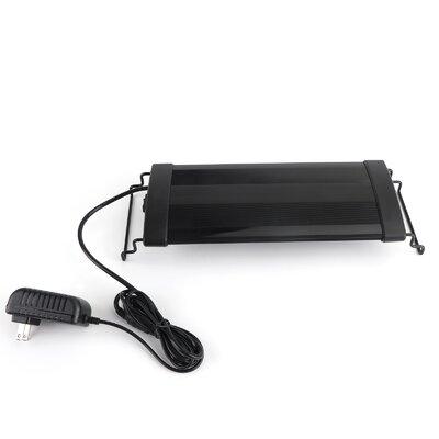 The Holiday Aisle® Heina Aquarium LED Light Metal (great for large aquariums) in Black | 3 H x 14.4 W x 5.6 D in | Wayfair