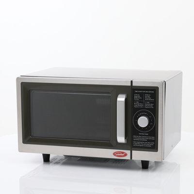 General Food Service General Commercial Microwave w/ Dial Control, Stainless Steel | 12 H x 20 W x 14 D in | Wayfair GEW1000D
