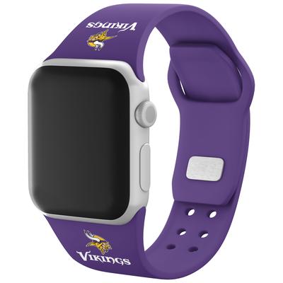Purple Minnesota Vikings Silicone Apple Watch Band
