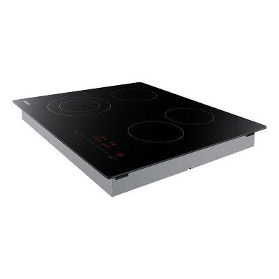 Samsung 24" Electric Cooktop w/ 4 Elements, Size 3.375 H x 20.4375 W x 23.625 D in | Wayfair NZ24T4360RK/AA