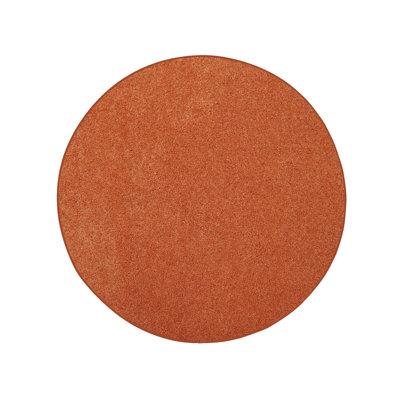 Orange 108 x 108 x 0.5 in Area Rug - Eider & Ivory™ Mentzer Area Rug Polyester | 108 H x 108 W x 0.5 D in | Wayfair
