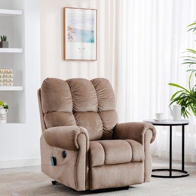 Red Barrel Studio® Recliner Chair Padded Seat Contemporary Rocker Recliner For Living Room Single Sofa Recliner Modern Recliner Seat Club Chair Home Theater Seating Suit