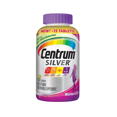 Centrum Silver Women Multivitamin/Multimineral Supplement Tablet, Vitamin D3, Age 50 and Older (275 ct.)