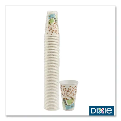 Dixie PerfecTouch Insulated Paper Cups, Coffee Haze- 16oz, 50ct
