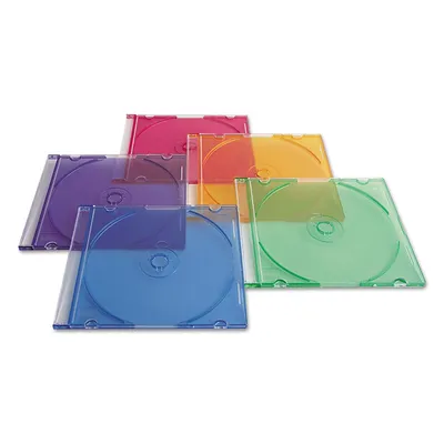 Verbatim® CD/DVD Slim Cases - Asst. - 50ct.