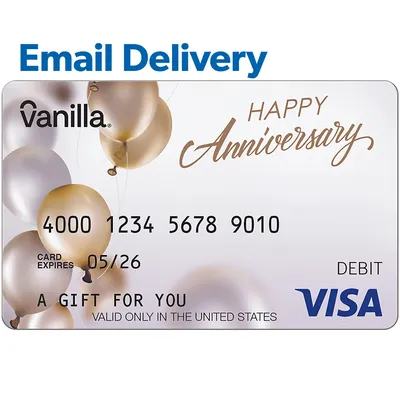 $100 Vanilla eGift Visa® Virtual Account - Anniversary