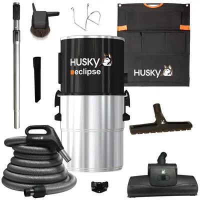 Husky Eclipse Central Vacuum with Hose and Attachments