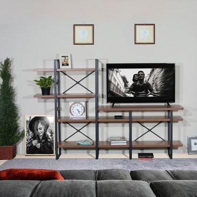 Davee Entertainment Center for TVs up to 50" Wood in Black/Brown | Wayfair TV2001-1200 W-B2