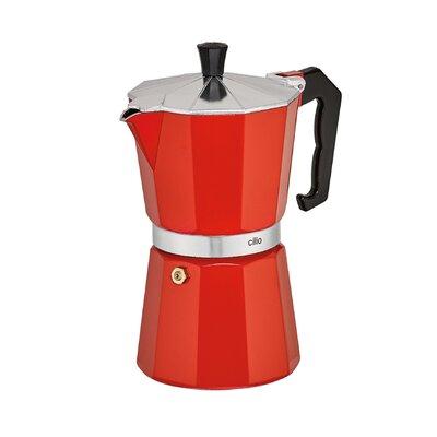 Frieling Espresso Maker Stainless Steel in Red | 7.75 H x 4 W x 6.5 D in | Wayfair C321319