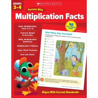 Scholastic Success With Grades 3-4: Multiplication Facts