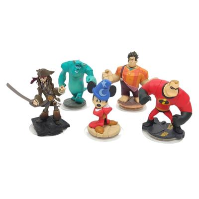 Disney Video Games & Consoles | Disney Infinity 1.0 Jack Sparrow Mr Incredible Wreck It Ralph Sulley Mickey | Color: Red | Size: Os