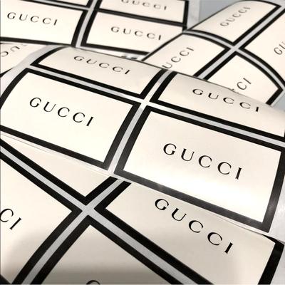 Gucci Design | 24 (Twenty-Four) Authentic Gucci Black/White Label Stickers Diy Projects Gifts | Color: Black/White | Size: Os