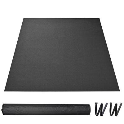 Yescom 6X8 Ft Extra Large Exercise Mat For Yoga Pilates Fitness Home Gym Non Slip 6Mm Vinyl in Gray/Black/Brown | 72 H x 48 W x 0.24 D in | Wayfair