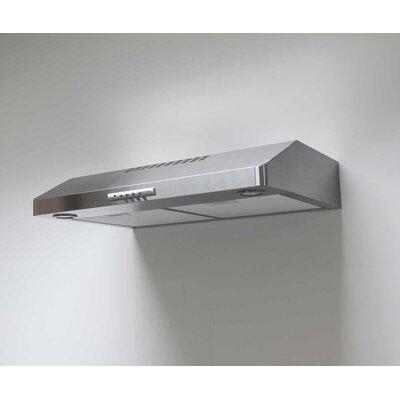 Faber 30" Levante 300 CFM Ducted under Cabinet Range Hood in Silver Stainless Steel in Gray, Size 5.5 H x 30.0 W x 20.0 D in | Wayfair LEVN30SS300