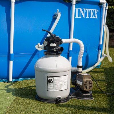 XtremepowerUS 16  Above-Ground Sand Filter & Pool Pump, Crystal | 29 H x 25 W x 19 D in | Wayfair 75131