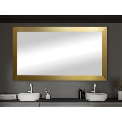 Willa Arlo™ Interiors Coles Mirror in Gold in Black | 34.5 H x 45 W x 0.75 D in | Wayfair CBDED6A7F2C0472EB529A5F0E6D986D9
