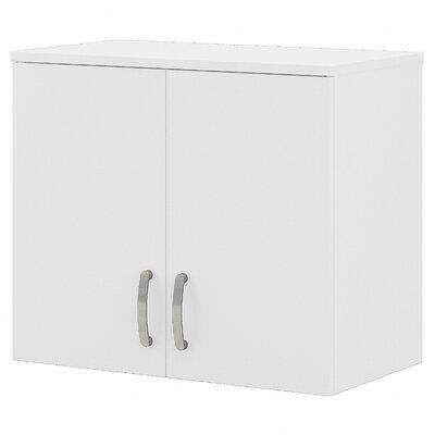 Bush Business Furniture Universal Laundry Room Wall Cabinet w/ Doors & Shelves Manufactured Wood in White | 24.17 H x 28.35 W x 15.51 D in | Wayfair