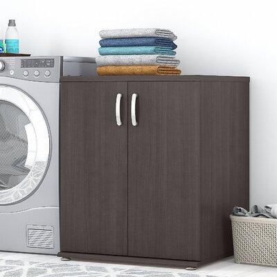 Bush Business Furniture Universal Laundry Room Storage Cabinet w/ Doors & Shelves Manufactured Wood in Gray | 33.98 H x 28.35 W x 24.69 D in | Wayfair