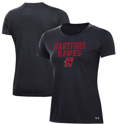 Women's Under Armour Black Hartford Hawks Performance T-Shirt
