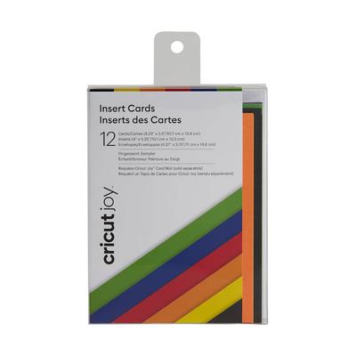 Cricut Joy Insert Cards | Fingerpaint Sampler 4.25" x 5.5" | Black/Blue