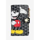 Plus Size Women's Loungefly X Disney Women'S Mickey Mouse Snap Flap Wallet Black Red Icons Wallet by Disney in Multi