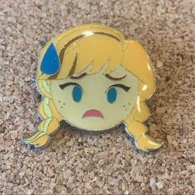 Disney Jewelry | 3 For $12disney Trading Pin- Frozen Anna | Color: Cream/Yellow | Size: Os