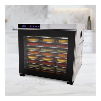 Chefwave 10 Tray Food Dehydrator, Stainless Steel in Gray | 21.2 H x 17 W x 15.5 D in | Wayfair CW-FD10